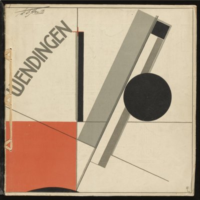 Wendingen No 11 par Lissitzky, El (1890-1941). Farvelitografi, størrelse: 33,2x33,2 af Eliezer Markowich Lissitzky