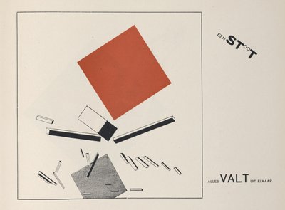 Om to firkanter, 1922. af Eliezer Markowich Lissitzky