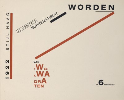 Om to firkanter, 1922. af Eliezer Markowich Lissitzky