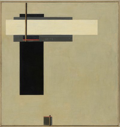 Sammensætning Proun GBA 4, ca.1923 af Eliezer Markowich Lissitzky