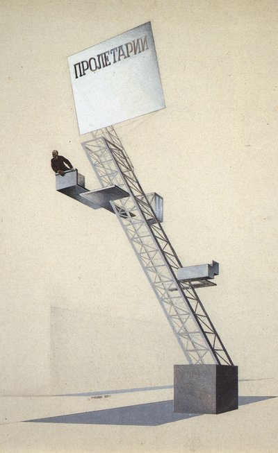 Lenin Tribune af Eliezer Markowich Lissitzky