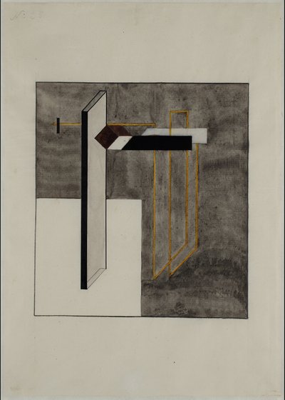 Proun 4B af Eliezer Markowich Lissitzky