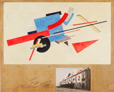 Proun. Gadedekorationsdesign, 1921 af Eliezer Markowich Lissitzky