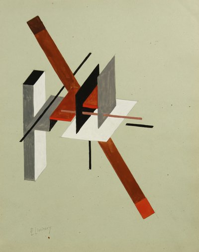 Proun, ca 1923 af Eliezer Markowich Lissitzky