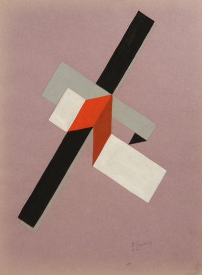 Proun, ca 1923 af Eliezer Markowich Lissitzky