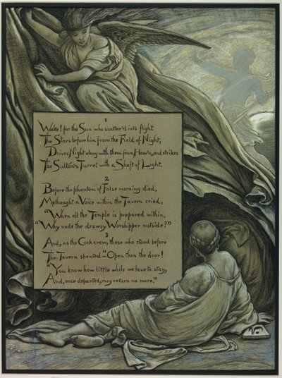 (Illustration til Omar Khayyáms Rubáiyát) Opvågningen af Elihu Vedder