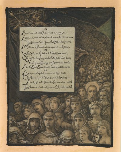 (Illustration til Rubáiyát af Omar Khayyám) Dødens anmeldelse af Elihu Vedder