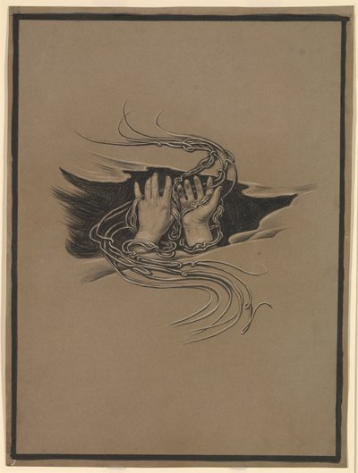 (Illustration til Rubáiyát af Omar Khayyám) Hænder, der giver tilgivelse, og hænder, der beder om tilgivelse af Elihu Vedder