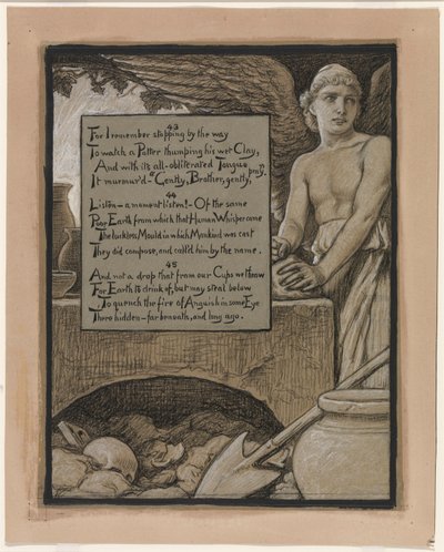 (Illustration til Rubáiyát af Omar Khayyám) Den himmelske pottemager af Elihu Vedder