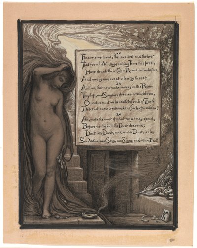 (Illustration til Rubáiyát af Omar Khayyám) Den lange hvile af Elihu Vedder
