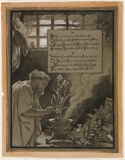 (Illustration til Rubáiyát af Omar Khayyám) Den forgæves stræben af Elihu Vedder
