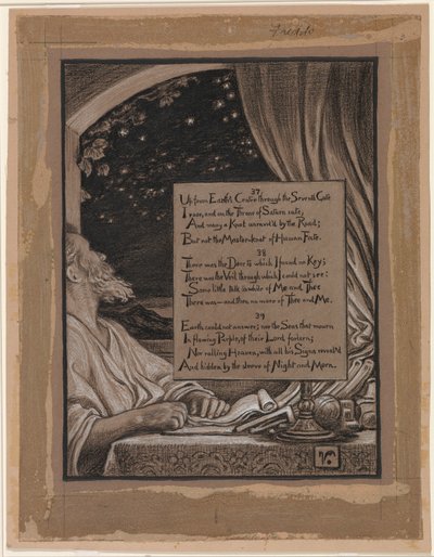 (Illustration til Rubáiyát af Omar Khayyám) Forgæves spørgsmål af Elihu Vedder