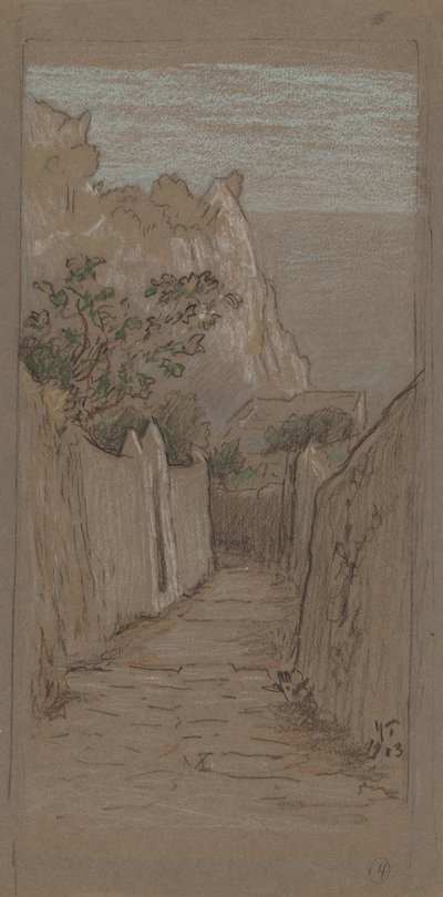 Capri, 1913. af Elihu Vedder