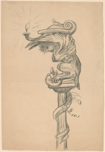 Detalje af ægteskabet med vinens datter, ca. 1890. af Elihu Vedder
