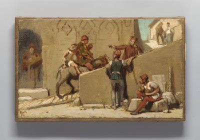 Fabelen om mølleren, hans søn og æslet af Elihu Vedder