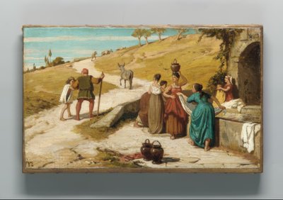 Fabelen om mølleren, hans søn og æslet af Elihu Vedder