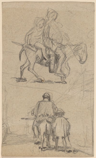Far, søn og æsel af Elihu Vedder