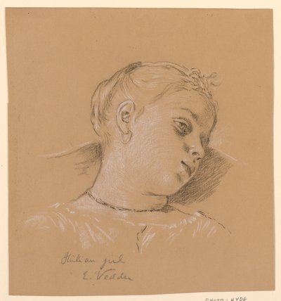italiensk pige af Elihu Vedder