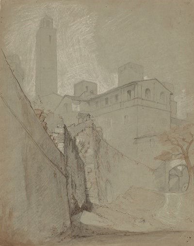 Orvieto, ca. 1890. af Elihu Vedder