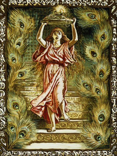 Prang design til jul, af Elihu Vedder