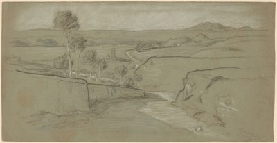 romersk landskab af Elihu Vedder