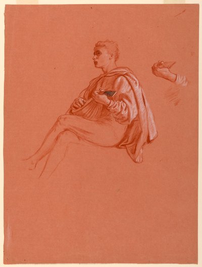 Studie til "A Florentine Picnic" af Elihu Vedder