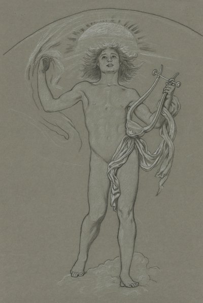 Studie for Apollo af Elihu Vedder