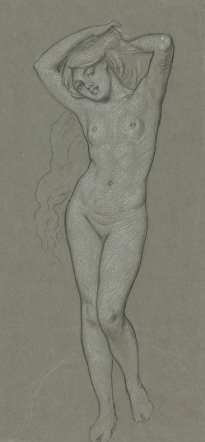Studie til Venusfigur af Elihu Vedder