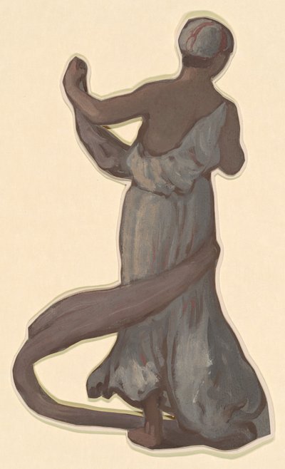Studie for græske piger, der bader, ca. 1872. af Elihu Vedder