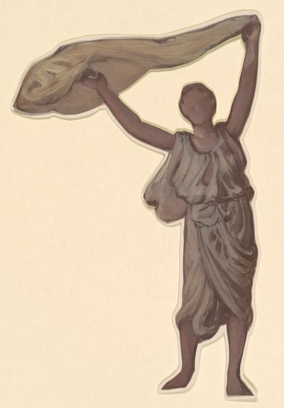 Studie for græske piger, der bader, ca. 1872. af Elihu Vedder