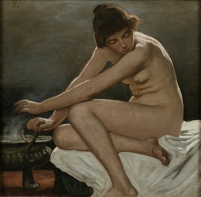 Studie til La Strega, heksen af Elihu Vedder