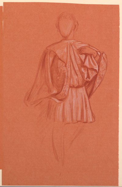 Studie til "Bryllupsoptog" af Elihu Vedder