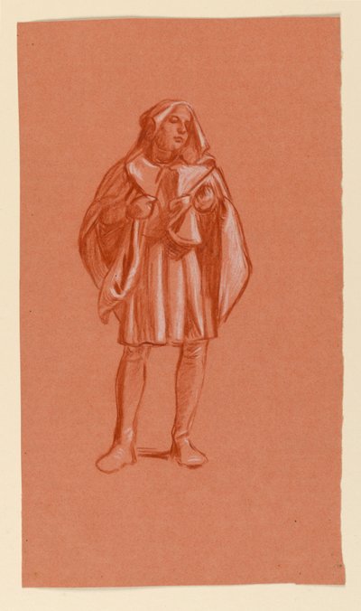 Studie til "Bryllupsoptog" af Elihu Vedder