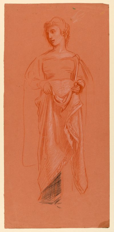 Studie til "Bryllupsoptog" af Elihu Vedder