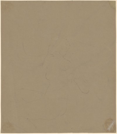 Studie af en nøgen kvinde, 1892. af Elihu Vedder