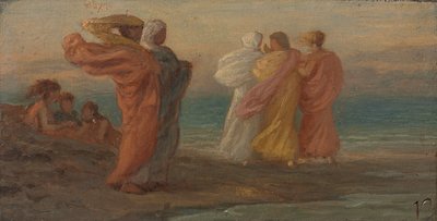 Musikfesten, ca. 1875. af Elihu Vedder