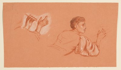 undersøgelser af udklædte mandsfigurer af Elihu Vedder