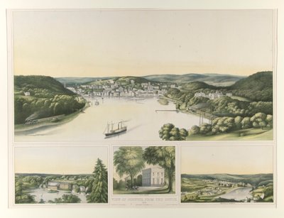 Udsigt over Norwich, fra syd. 1853 (Forbindelse) af Elijah C. Kellogg