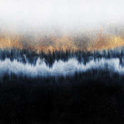 Golden Indigo Flow af Elisabeth Fredriksson