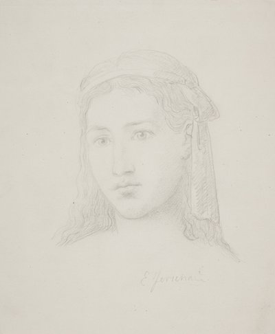 Kvindehoved af Elisabeth Jerichau Baumann
