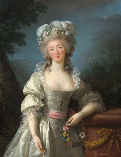 Portræt af Madame du Barry af Elisabeth Louise Vigee Lebrun