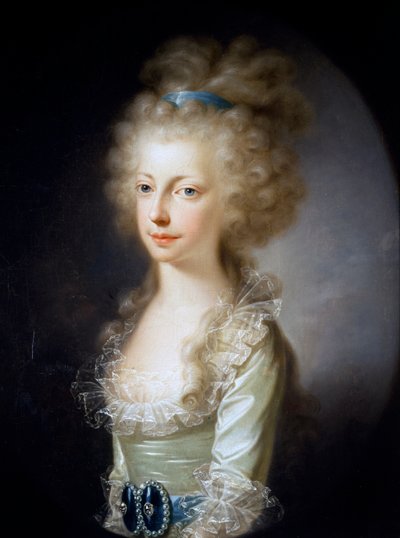 Portræt af ærkehertuginde Maria Clementina af Østrig (olie på lærred) af Elisabeth Louise Vigee Lebrun