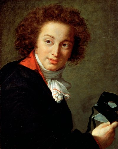 Portræt af grev Grigory Chernyshov med en maske, 1793. af Elisabeth Louise Vigee Lebrun