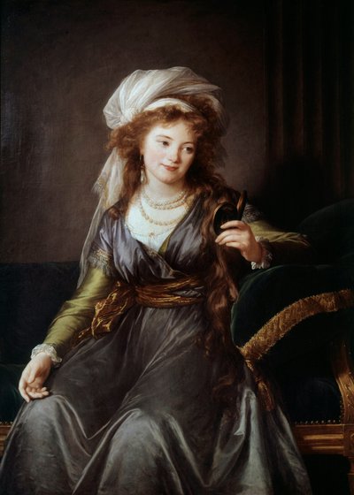 Portræt af grevinde Catherine Vassilievna Skavronskaia (1761-1829), æresdame af Catherine II, niece og frue af Potemkin. Maleri af Marie Elisabeth Louise Vigee Le brun (eller Vigee-Lebrun eller Vigee Lebrun) (1755-1842) af Elisabeth Louise Vigee Lebrun