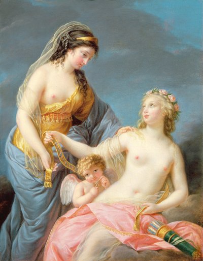Portræt af Emma Hart som Sybil af Elisabeth Louise Vigee Lebrun