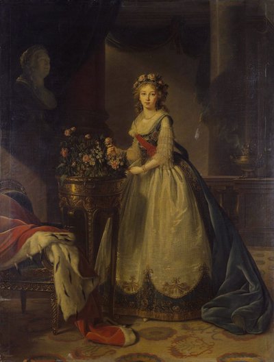Portræt af kejserinde Elizabeth Alexeievna, prinsesse Louise af Baden 1779-1826, 1795 af Elisabeth Louise Vigee Lebrun