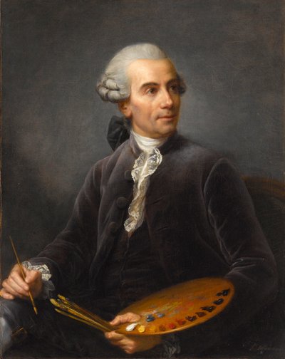 Portræt af Joseph Vernet 1719-1789, 1778. af Elisabeth Louise Vigee Lebrun