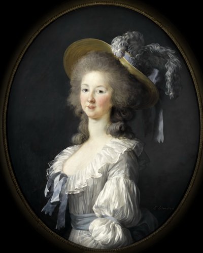 Portræt af Marie Louise af Savoyen 1749-1792, prinsesse af Lamballe af Elisabeth Louise Vigee Lebrun