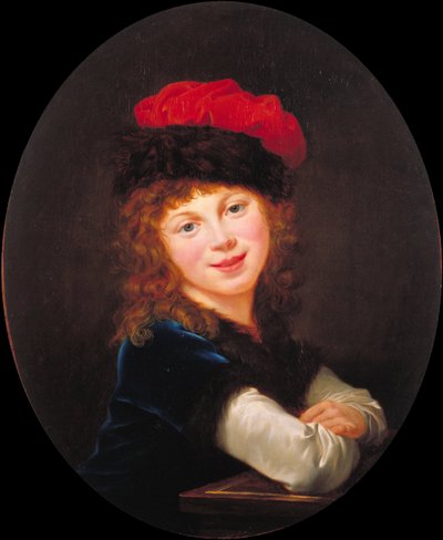 Portræt af en pige af Elisabeth Louise Vigee Lebrun
