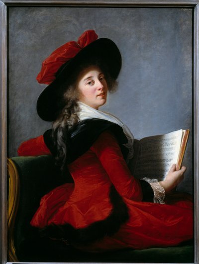 Portræt af baronessen af Crussol. Maleri af Marie Elisabeth Louise Vigee Le brun (eller Vigee-Lebrun eller Vigee Lebrun) (1755-1842) af Elisabeth Louise Vigee Lebrun